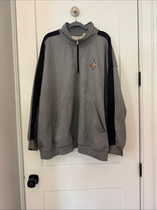 Fanatics Other - Fanatics Gray and Black Quarter-Zip Crewneck Sweater